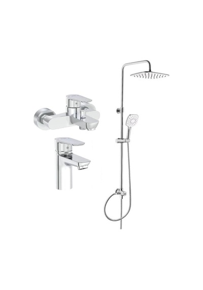 Artema Flow Soft Lavabo Banyo Batarya + Artema A45787 LS20 Joy 3S Robot Duş Takımı Krom