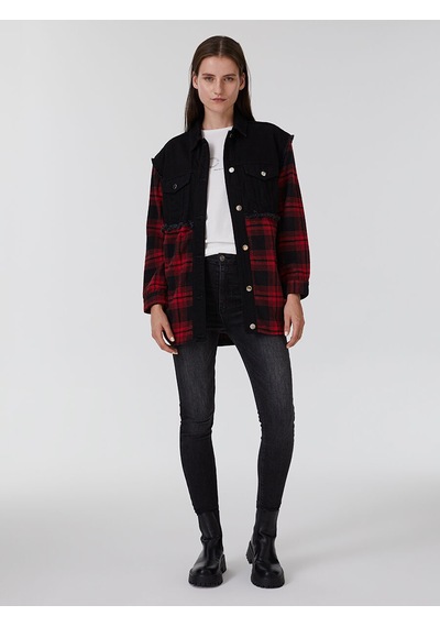 Loft Regular Fit Kadın Gömlek U.kol Denim
