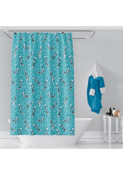 Zethome Günce Banyo Duş Perdesi 4352 Tek Kanat 1X100x200 Çok Renkli