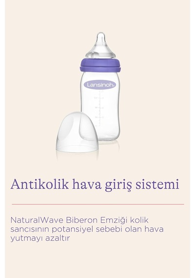 Tr Natural Wave 160 Ml Cam Biberon, Şeffaf