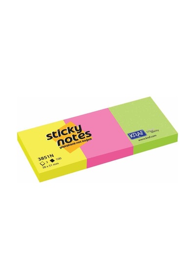 Kraf Yap.kagıt 38x51 Neon Renkler 3 Lu 3851n