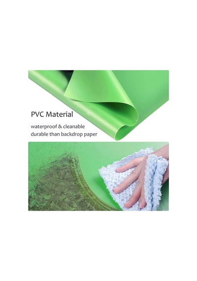 68x130cm Pvc Green Yeşil Greenbox Zemin Ve Fotograf Çekim Fonu Ürün Yemek Stüdyo Vb