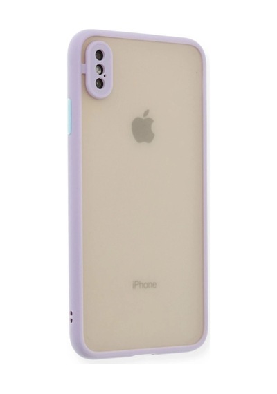 Mepa Apple, Uyumlu iPhone Xs Max Kılıf Montreal Silikon Kapak - Mor Najmaddin standart