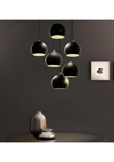 Mylights Retro Rustik Metal Modern  Endustriyel Sarkit 6 Li Küre