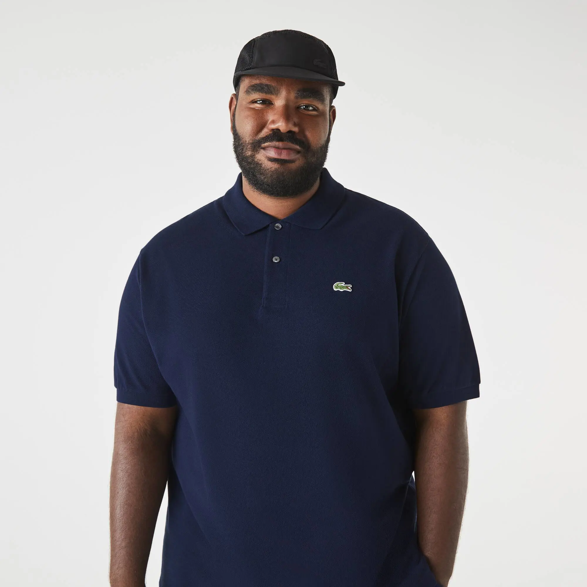 Lacoste Geniş Beden Erkek Polo T-shirt Lacivert