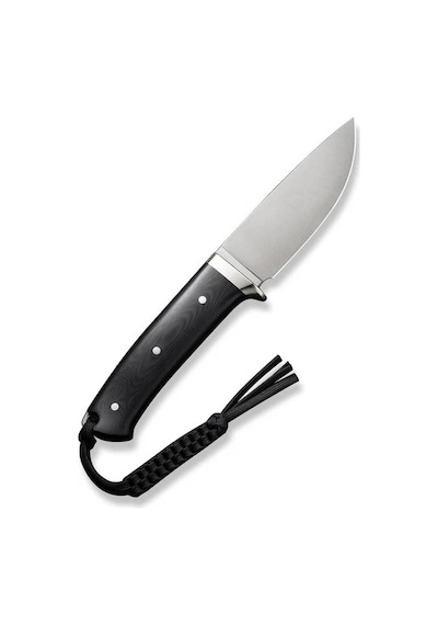 Civivi Cloud Peak Black G10 Handle With Nickel-silver Guard Satin Finished Nitro-v Blade Kamp Bıçak Siyah