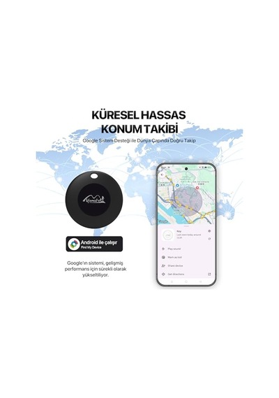 Tag Akıllı  Itag Gprs Anahtarlık  Uyumlu F3siyah Diğer