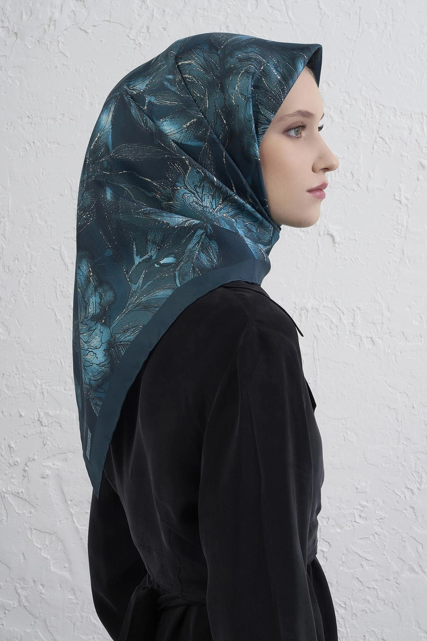 Armine Saf İpek Sura Eşarp 9409d 04 Yeşil