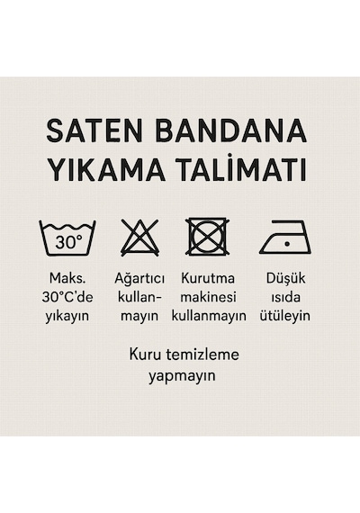 Zebra Desen Bandana/fular Lacivert