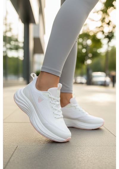Enoch Kadın Ortopedik Dynamic Step Comfort Koşu Sneaker Beyaz