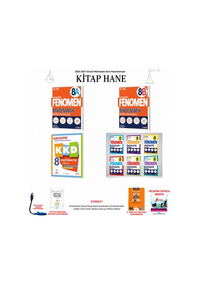 Fenomen 8. Sınıf Matematik A B Kkd Fasikül 114 Seti
