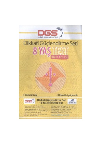Dikkati Güçlendirme Seti 8 Yaş Test - Rxlu-606368