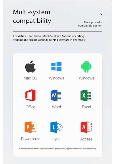 Akıllı Tahta Dokunmatik Yazım Kalemi Slayt Sunum Kumandası Powerpoint Wireless Presenter Pointer
