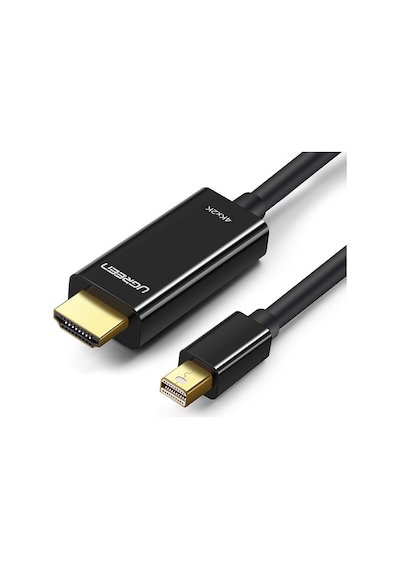 Ugreen 4k Mini Displayport Hdmı Dönüştürücü Kablo, 1,5 Metre, Siyah, 20848