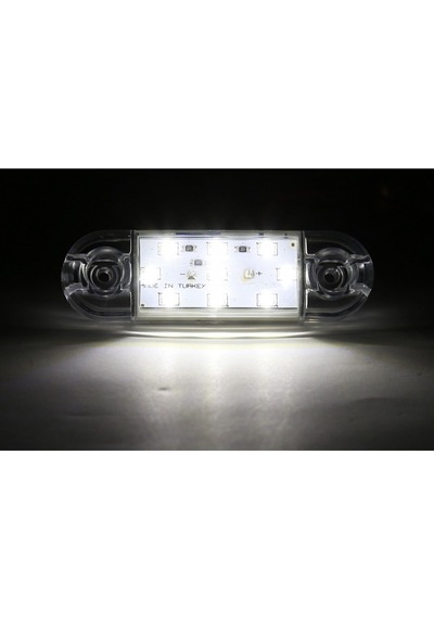 9 LEDLİ TOMBUL PARMAK LED BEYAZ 12V-24V  DEKORATİF LAMBA