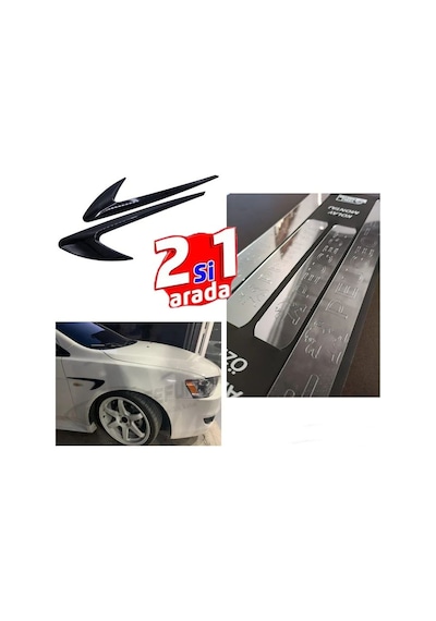 Peugeot 208 Uyumlu Kapı Eşiği + Çamurluk Vent
