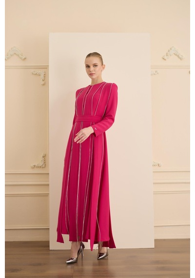 Senna Tease Dress Fuşya Fuşya