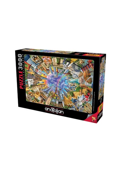 Anatolian Puzzle 3000 Parça 360 Derece Dünya Anıtları Puzzle