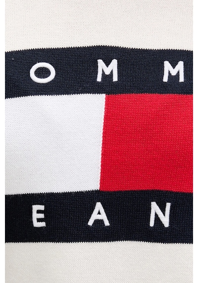 Tommy Jeans Bisiklet Yaka Relaxed Fit Logolu Kazak Kadın Kazak Dw0dw22930 Ybh Beyaz