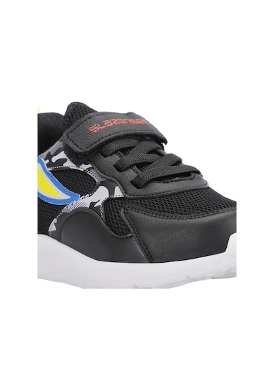 Slazenger KASHI KTN Çocuk Cırt Cırtlı Siyah - Kırmızı Sneaker