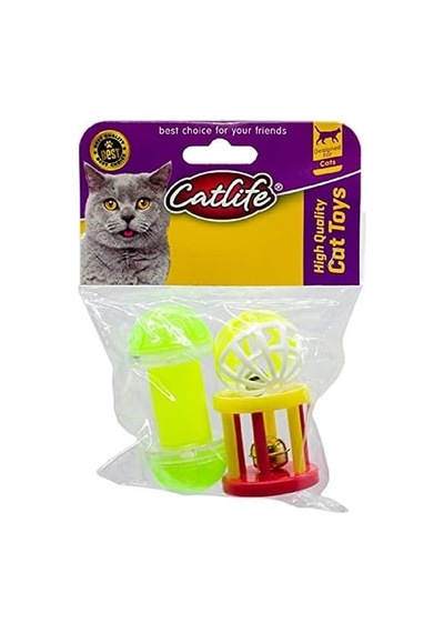 202471- Zilli Kedi Oyuncağı 3'lü Paket