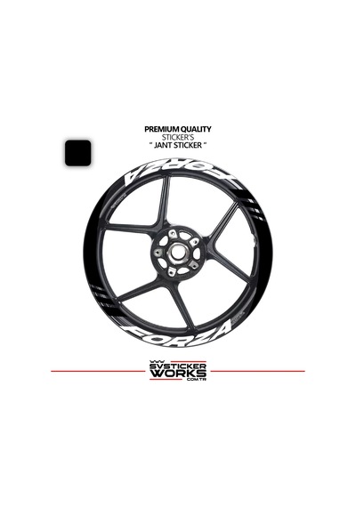 Honda Forza Geniş Jant Kaplama Sticker Etiket Modeli 16lı Set Sticker Yüksek Kalite 48803026