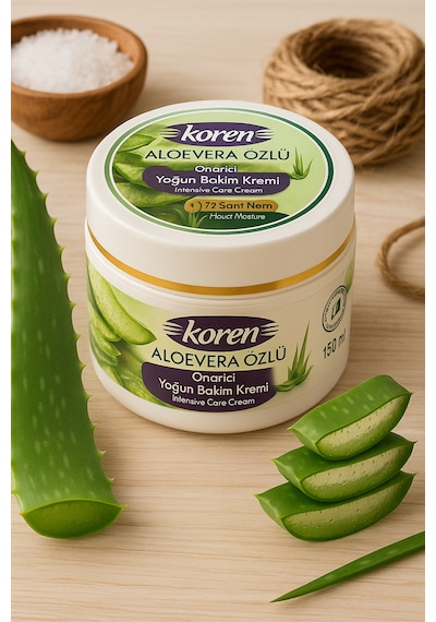 Aloe Vera Yoğun Nemlendirici Ve Onarıcı Krem 150 Ml