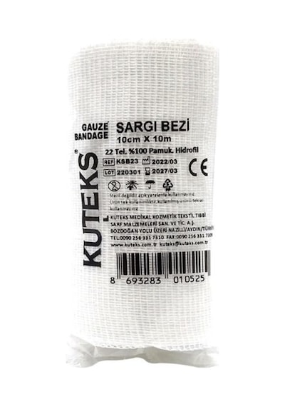 Kuteks Sargı Bezi 10 CM x 10 M
