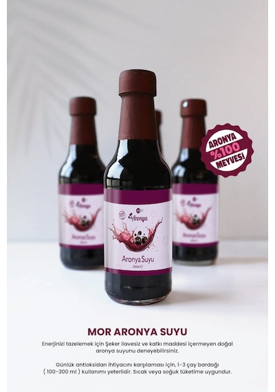 Mor Aronya Meyve Suyu 250 ML