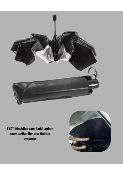 Ön Cam Güneşliği Kalın Kumaş Ve Cam Elyaf İskelet İle Maksimum Uv Koruma 1 Adet