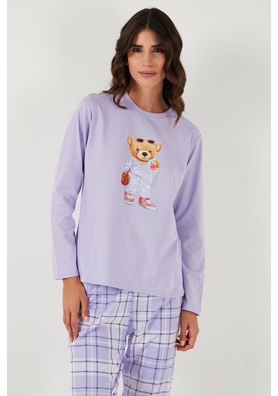 Lela Bayan Pijama Takımı 65723314 Lila LILA