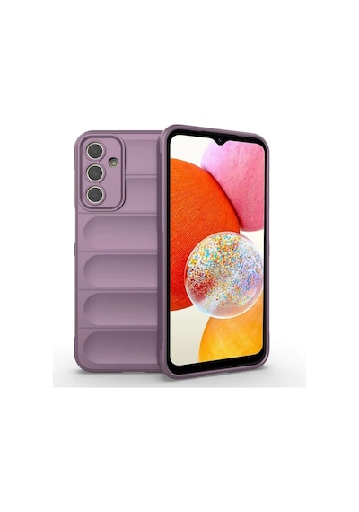 Samsung Galaxy A05S Uyumlu Silikon Kılıf - Kamera Korumalı Esnek Yeni Nesil Airbag Kapak - Mor
