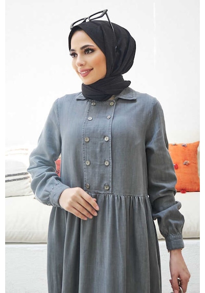 Neways 6593 - Liyosel Elbise Gri