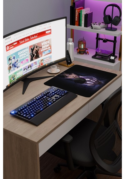 Wednesday V5 48x40 Xl Gaming Kauçuk Kaymaz Taban Mouse Pad Fare Altlığı