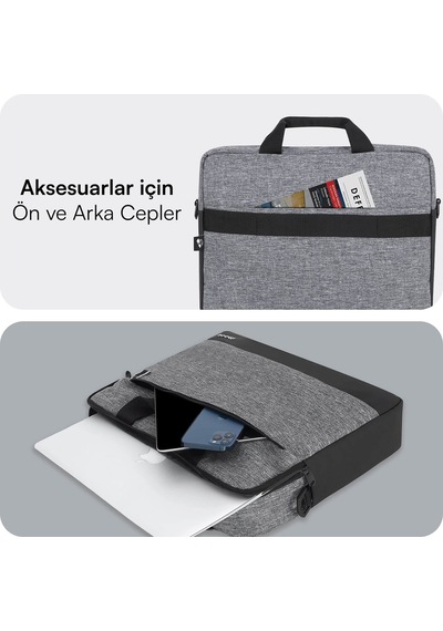 Mack Mce-1112 14.1 Unıcıty Eco Notebook Çantası Gri Siyah