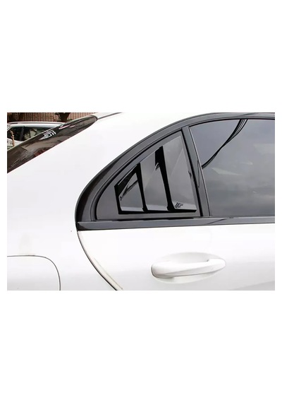 Mercedes W205 Uyumlu Kebelek Cam Vizörü 2015-2021 Parlak Siyah