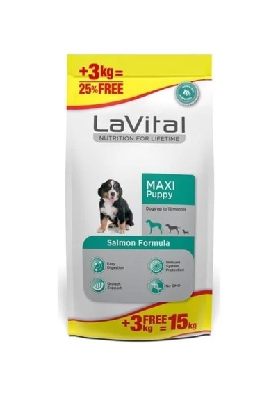 Büyük Irk Somonlu Yavru Köpek Maması 15 Kg