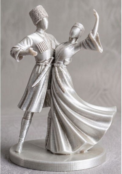 15 Cm Anneler Ve Babalar Günü İçin Hediyelik Kafkas Adige Çerkes 3d Figür Biblo
