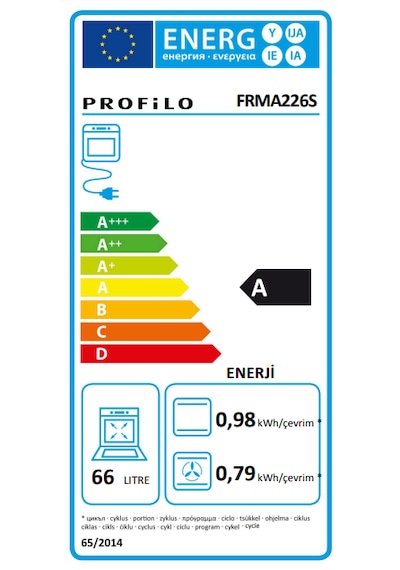 Profilo FRMA226S 66 LT Ankastre Fırın