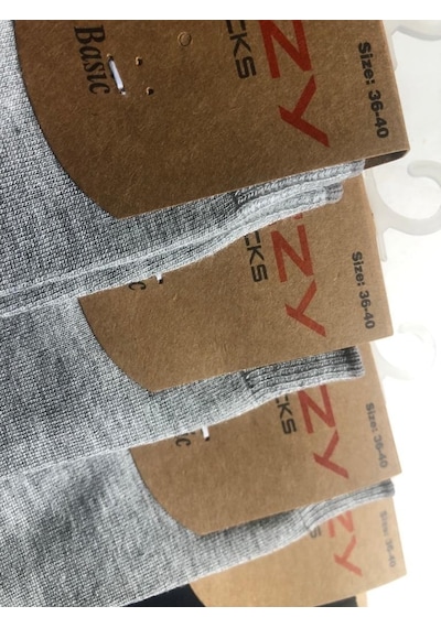 Ozzy Socks 12 Çift Bambu Kadın Dikişsiz Soket Çorap 4 Mevsim Dayanıklı Topuk-36 - 40 Çok Renkli