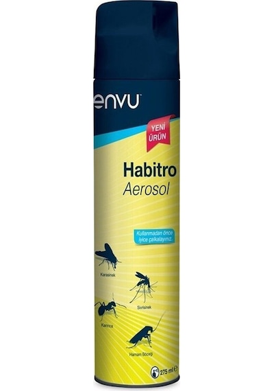 Habitro Aerosol Sivrisinek Karasinek Haşereye Karşı Etkili Böcek İlacı Sprey 275 Ml