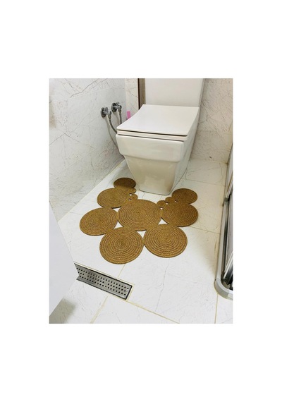 Jüt, Hasır, Paspas, Banyo Paspası, Klozet Önü Paspası, Klozet Paspas, Çift Taraflı Hasır Hasır