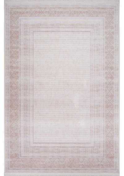 Artemis Halı Couture 05199c Bej Kemik Çerçeve Desenli İpek Halı