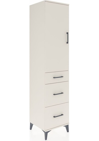 Hyperion Dolap Tek Raflı 3 Çekmeceli Tek Askılı 44x44x195 Aytaşı-aytaşı Aytası
