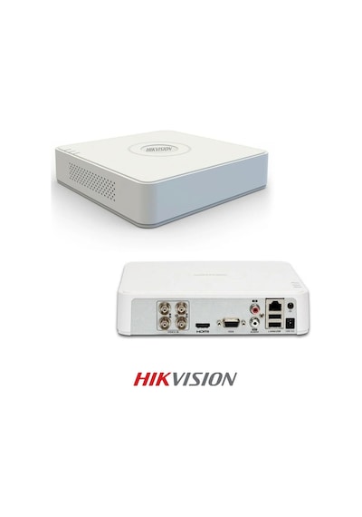 Ds-7104hghı-m1 4 Kanal Dvr Kayıt Cihazı H.265+ İnsan Araç Analizi
