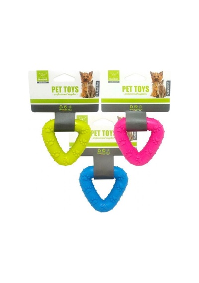 Nunbell 7.5 CM Üçgen Şekilli Dişlik Köpek Oyuncağı Çok Renkli