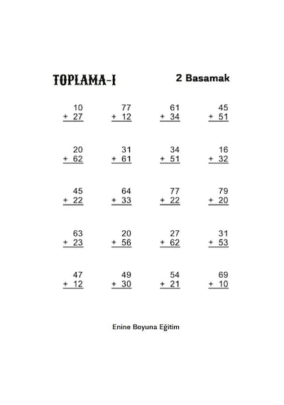 Herkes İçin Matematik Dört İşlem Alıştırmaları Süper Kitabı