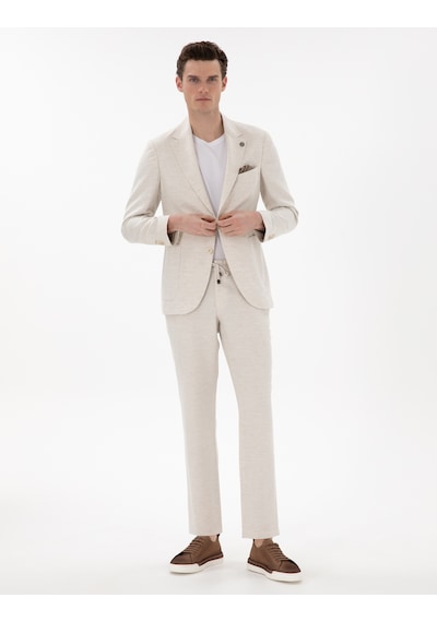 Pierre Cardin Erkek Ekru Takım Elbise 50304275-vr019 Ekru