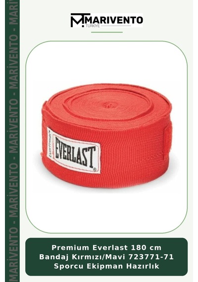 Premium Everlast 180 Cm Bandaj Kırmızı/mavi 723771-71 Sporcu Ekipman Hazırlık Kırmızı - Mavi