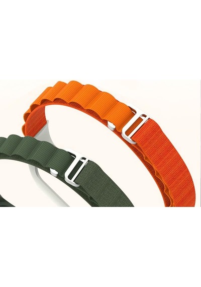 Xiaomi Mi Band 3/4/ 5/6 Ve Band 7 İle Uyumlu Akıllı Bileklik Kaliteli Yedek Saat Kordonu Çift Katmanlı Kumaş